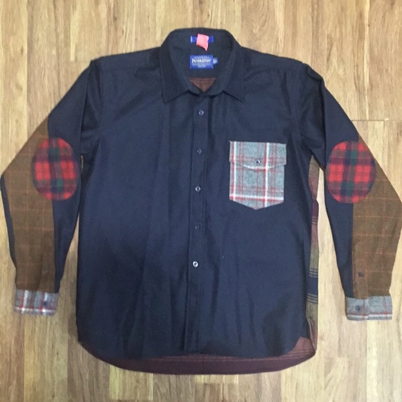 Pendleton Other - Japanese Pendleton Wool Patchwork button down sz M